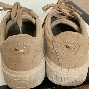 Puma Suede Chunky Sneaker Trainers Tan